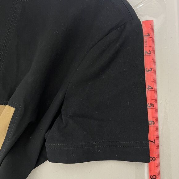 Derek Lam 10 Crosby Dress Womens Size 8 Black Cream Colorblock Cotton Poplin - Picture 9 of 13